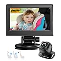 Baby Car Camera，4.3" HD Night Vision Function Car Mirror Display，360 Rotation Rear Facing Baby Monitor with Camera Night Vision，Wide Clear View，Easily Observe The Baby's Move(Black)