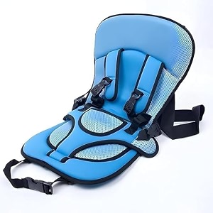 baby car seatbaby safety mat toddler chairs thicken cover children portable sitting cushion kids booster protection mat  baby car cushion seat with safety beltmulticolor