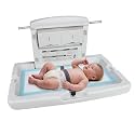 anydry Baby Changing Station Wall-Mounted, Foldable Diaper Changing Table with Safety Straps for Commercial Bathroom, in Elegant Grayish White