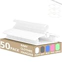 Baby Clothes Hangers 50 Pack, Plastic Kids Hangers Space Saving for Closet