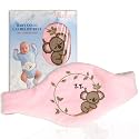 Baby Colic Gas and Upset Stomach Relief for Newborns-100% Cherry Seed-Heated Tummy Wrap-Colic Baby Swaddling Belt for Natural Relief–Soothing and Calming (Pink)