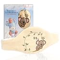 Baby Colic Gas and Upset Stomach Relief for Newborns-100% Cherry Seed-Heated Tummy Wrap-Colic Baby Swaddling Belt for Natural Relief–Soothing and Calming (Beige)