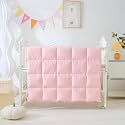 Baby Crib Comforter/Duvet/Blanket All Season 100% Natural White Goose Down Filled,Noiseless 500 Thread Count 100% Cotton Fabric 750+Fill Power (Pink, 45x60in)