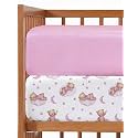 Baby Crib Sheets - Pack of 2 Fitted Sheets for Standard Crib - Dream Bear