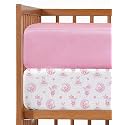 Baby Crib Sheets - Pack of 2 Fitted Sheets for Standard Crib - Bunny Dream