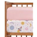 Baby Crib Sheets - Pack of 2 Fitted Sheets for Standard Crib - Space Girl