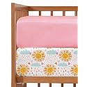 Baby Crib Sheets - Pack of 2 Fitted Sheets for Standard Crib - Sunny Drop