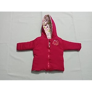 baby cry baby reversible sweater jacket - baby jacketwinter jackets for toddler girlsboys- sweater for baby girlsbaby boys dark pink 6-9 months