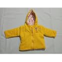 Baby Cry Reversible/Two side Jacket, Hooded Zipper Jacket with Full Sleeve for Baby Boys & Girls (yellow, 0-6 months)