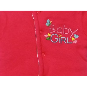 baby cry boy39s and baby girl39s cotton reversible jacket 0-6 months dark pink