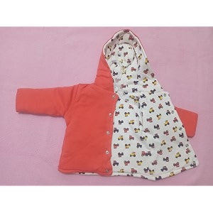 baby cry boy39s and baby girl39s cotton reversible jacket 12-18 months orange