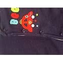 Baby cry Boy's and Baby Girl's Cotton Reversible Jacket (0-6 Months, Navy Blue)