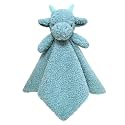Baby Cyan Dragon Soft Stuffed Animal Security Blanket, Plush Dinosaur Character Lovey Blanket, Baby Shower/Nursery Gift, Newborn Infant Toddler Snuggle Blankie for Boys Girls, 14 Inches