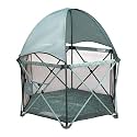 Baby Delight Go with Me Eclipse Deluxe Portable Playard, Green Garden
