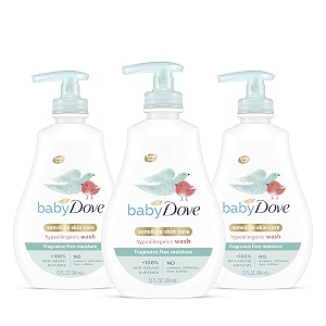 baby dove sensitive moisture tip to toe wash 13 oz 3 count