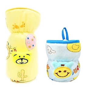 baby feeding bottle protection velvet coversleeve holdersuitable for wide neckavent feeder protector cover for babies wide neck 120-125ml amp 240-260ml4oz- 8oz - blue yellow