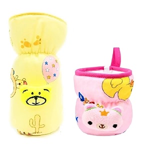 baby feeding bottle protection velvet coversleeve holdersuitable for wide neckavent feeder protector cover for babies wide neck 120-125ml amp 240-260ml4oz- 8oz - yellow pink
