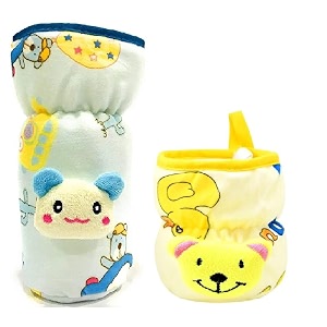baby feeding bottle protection velvet coversleeve holdersuitable for wide neckavent feeder protector cover for babies wide neck 120-125ml amp 240-260ml4oz- 8oz - yellow blue