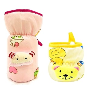 baby feeding bottle protection velvet coversleeve holdersuitable for wide neckavent feeder protector cover for babies wide neck 120-125ml amp 240-260ml4oz- 8oz - pink yellow