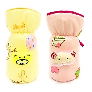 baby feeding bottle protection velvet coversleeve holdersuitable for wide neckavent feeder protector cover for babies wide neck 240-260ml 330ml8oz- 10oz- pink yellow