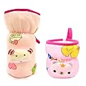 Baby Feeding Bottle Protection Velvet Cover/Sleeve Holder/Suitable for Wide Neck/Avent Feeder| Protector Cover for Babies (Wide Neck 120-125ml &amp; 240-260ml/4OZ- 8OZ - Pink)