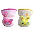 Baby Feeding Bottle Protection Velvet Cover/Sleeve Holder/Suitable for Wide Neck/Avent Feeder| Protector Cover for Babies (Wide Neck 120-125ml/4OZ- Pink Yellow)