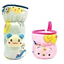 Baby Feeding Bottle Protection Velvet Cover/Sleeve Holder/Suitable for Wide Neck/Avent Feeder| Protector Cover for Babies (Wide Neck 120-125ml &amp; 240-260ml/4OZ- 8OZ - Pink Blue)
