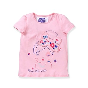 Baby Girls Plain Regular fit T-Shirt