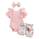 Baby Girl Clothes Summer Outfits Romper Shorts Sets 0-18 Months