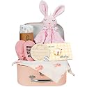 Baby Girl Gift Basket, 8Pcs Newborn Girl Gift Set