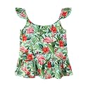 Baby Girl Sleeveless T-Shirts Toddler Infant Girls Tank Top T-Shirt Viscose from Bamboo Summer Cool Tees 3Months-5T