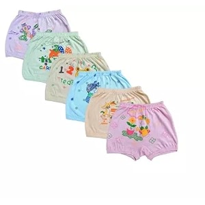 baby girls amp baby boys soft cotton brief panty innerwear drawer comfortable amp regular fit bloomers pack of 6