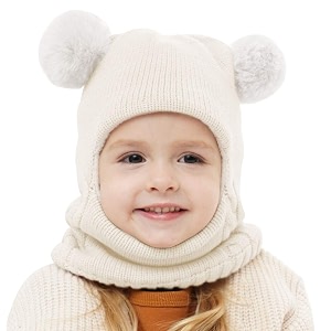 baby girls boys winter hat scarf kids earflap hood scarves