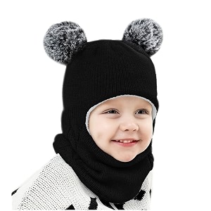 baby girls boys winter hat scarf kids earflap hood scarves