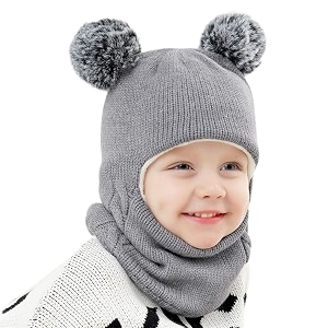 baby girls boys winter hat scarf kids earflap hood scarves