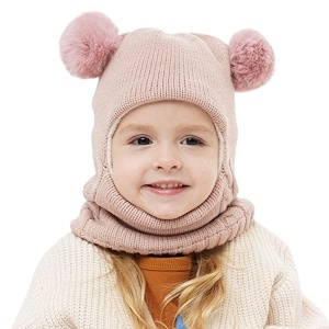 baby girls boys winter hat scarf kids earflap hood scarves