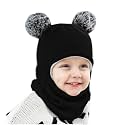 Baby Girls Boys Winter Hat Scarf Kids Earflap Hood Scarves