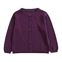 Baby Girls Cotton Cardigans Long Sleeve Crewneck Cardigan Sweater Little Girl Button Sweaters Uniform