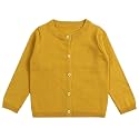 Baby Girls Cotton Cardigans Long Sleeve Crewneck Cardigan Sweater Little Girl Button Sweaters Uniform