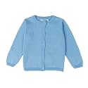 Baby Girls Cotton Cardigans Long Sleeve Crewneck Cardigan Sweater Little Girl Button Sweaters Uniform
