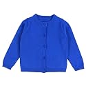 Baby Girls Cotton Cardigans Long Sleeve Crewneck Cardigan Sweater Little Girl Button Sweaters Uniform