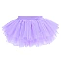 Baby Girls Soft Fluffy Tutu Skirt with Diaper Cover, Tulle Dress Skirt 3 Layers Soft for Newborn,Toddler