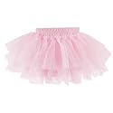 Baby Girls Soft Fluffy Tutu Skirt with Diaper Cover, Tulle Dress Skirt 3 Layers Soft for Newborn,Toddler
