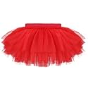 Baby Girls Soft Fluffy Tutu Skirt with Diaper Cover, Tulle Dress Skirt 3 Layers Soft for Newborn,Toddler