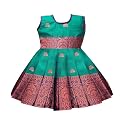 Baby Girls South Indian Traditional Pattu Pavadai Jacquard Silk Lehenga Choli