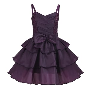 Baby Girls Stylish Princess Dresses Satin Pretty