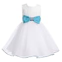 Baby Girls Stylish Princess Dresses Satin Pretty Knee Length Birthday Kids A-Line Frock/Dress