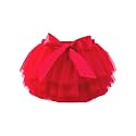 Baby Girls Tulle Tutu Skirt Elastic Waist Bow Layered Party Skirt