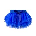 Baby Girls Tulle Tutu Skirt Elastic Waist Bow Layered Party Skirt