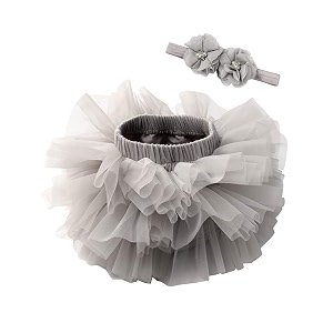 baby girls tutu bloomers diaper cover cotton tulle bloomers and headband set